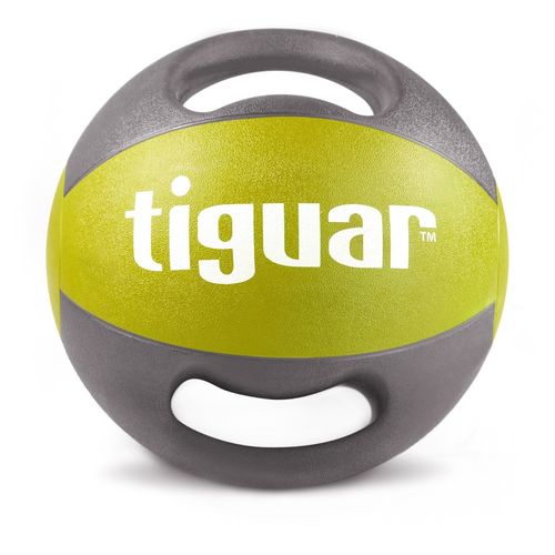 Tiguar Medizinball mit Griffen 7 kg oliv